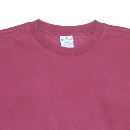 Womens UK Size L Champion Red Pullover Sweatshirt