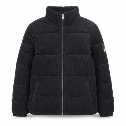 Jack Wolfskin Women Black Corduroy Puffer Jacket Size 10/12