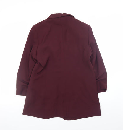 NEXT Women’s Purple Blazer UK 10 Regular Fit Mid-Length Jacket