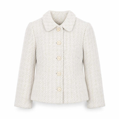 Noa Noa Women's Beige Tweed Button Blazer Jacket XS
