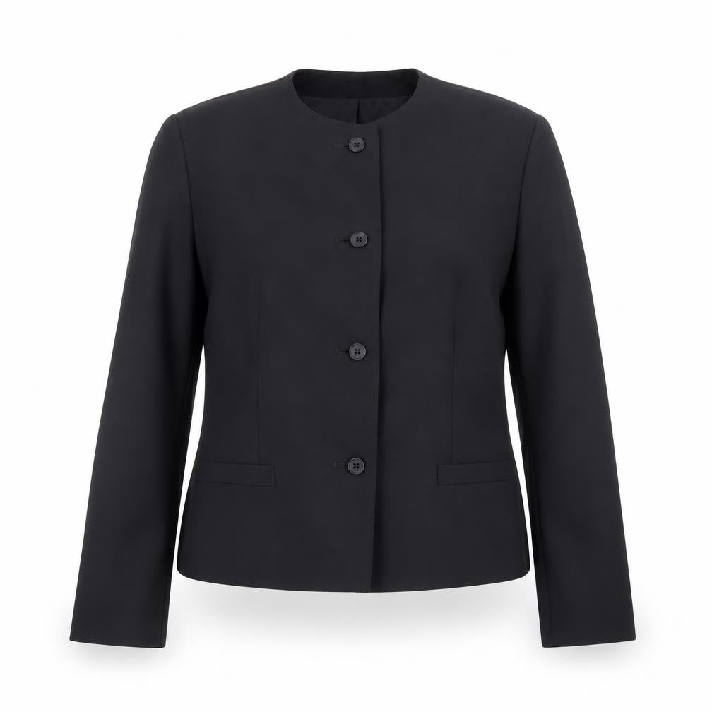 Marks and Spencer St Michael Women’s Black Wool Blazer Size 14 Classic Fit