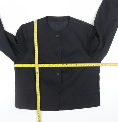 Marks and Spencer St Michael Women’s Black Wool Blazer Size 14 Classic Fit