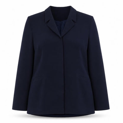 Affinity Women's Blue Size 14 Blazer Jacket - Classic Mid-Length