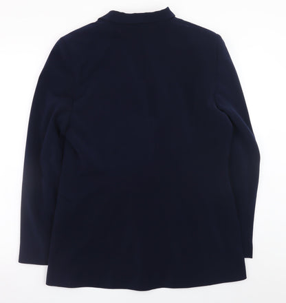 Affinity Women's Blue Size 14 Blazer Jacket - Classic Mid-Length