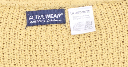 La Redoute Women Yellow Cable-Knit Cardigan Size 8/10
