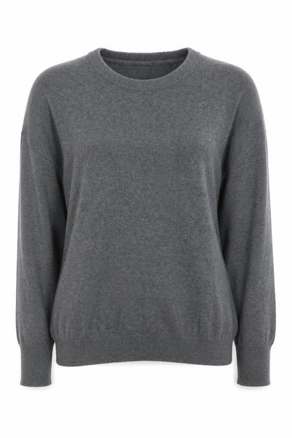 Cape Daisy Women’s Grey Crew Neck Long Sleeve Pullover Jumper Size M