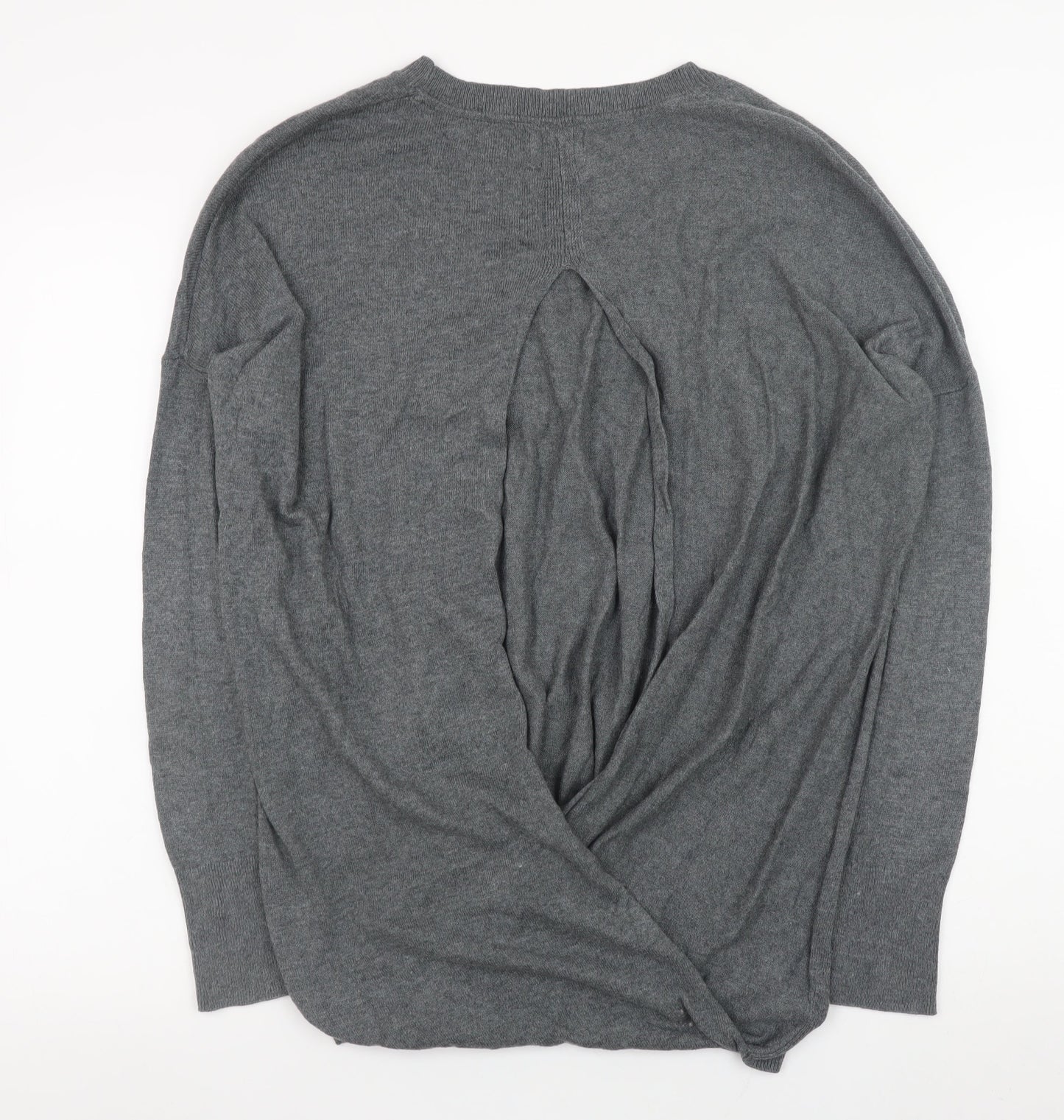 Cape Daisy Women’s Grey Crew Neck Long Sleeve Pullover Jumper Size M