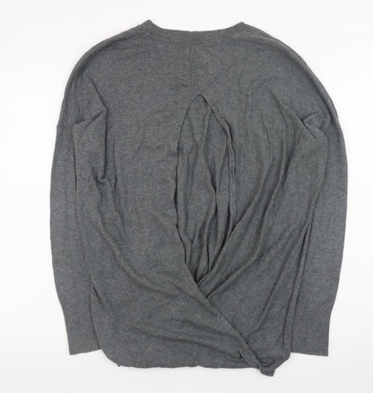 Cape Daisy Women’s Grey Crew Neck Long Sleeve Pullover Jumper Size M