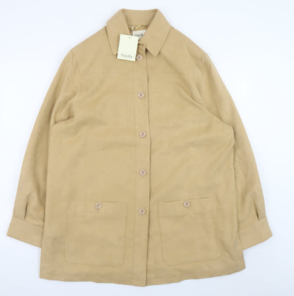 Womens UK Size M Viyella Beige Basic Jacket