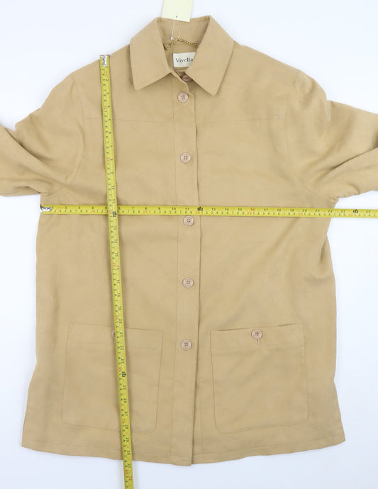 Womens UK Size M Viyella Beige Basic Jacket
