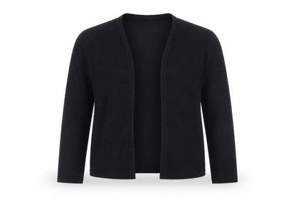 M&Co Women’s Black Size 12 Open Front Long Sleeve Cardigan