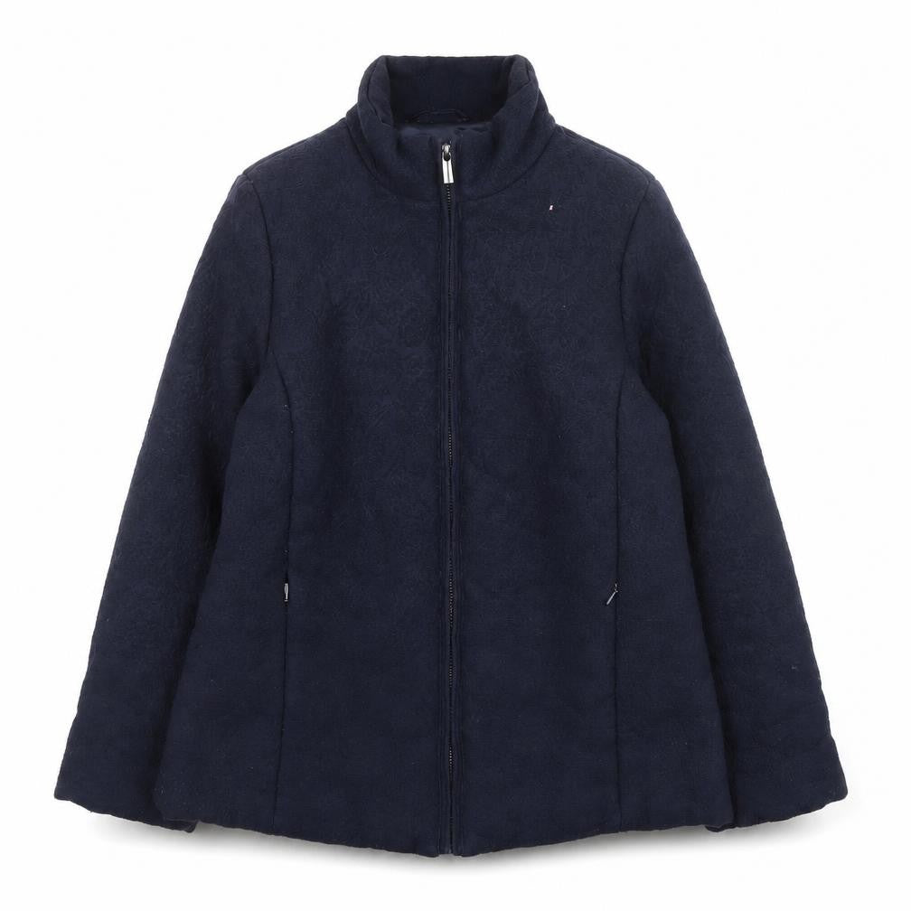Monsoon Women’s Blue Wool Blend Full Zip Jacket Size 12