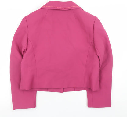 Petite Française Women's Pink Size 16 Classic Blazer Jacket