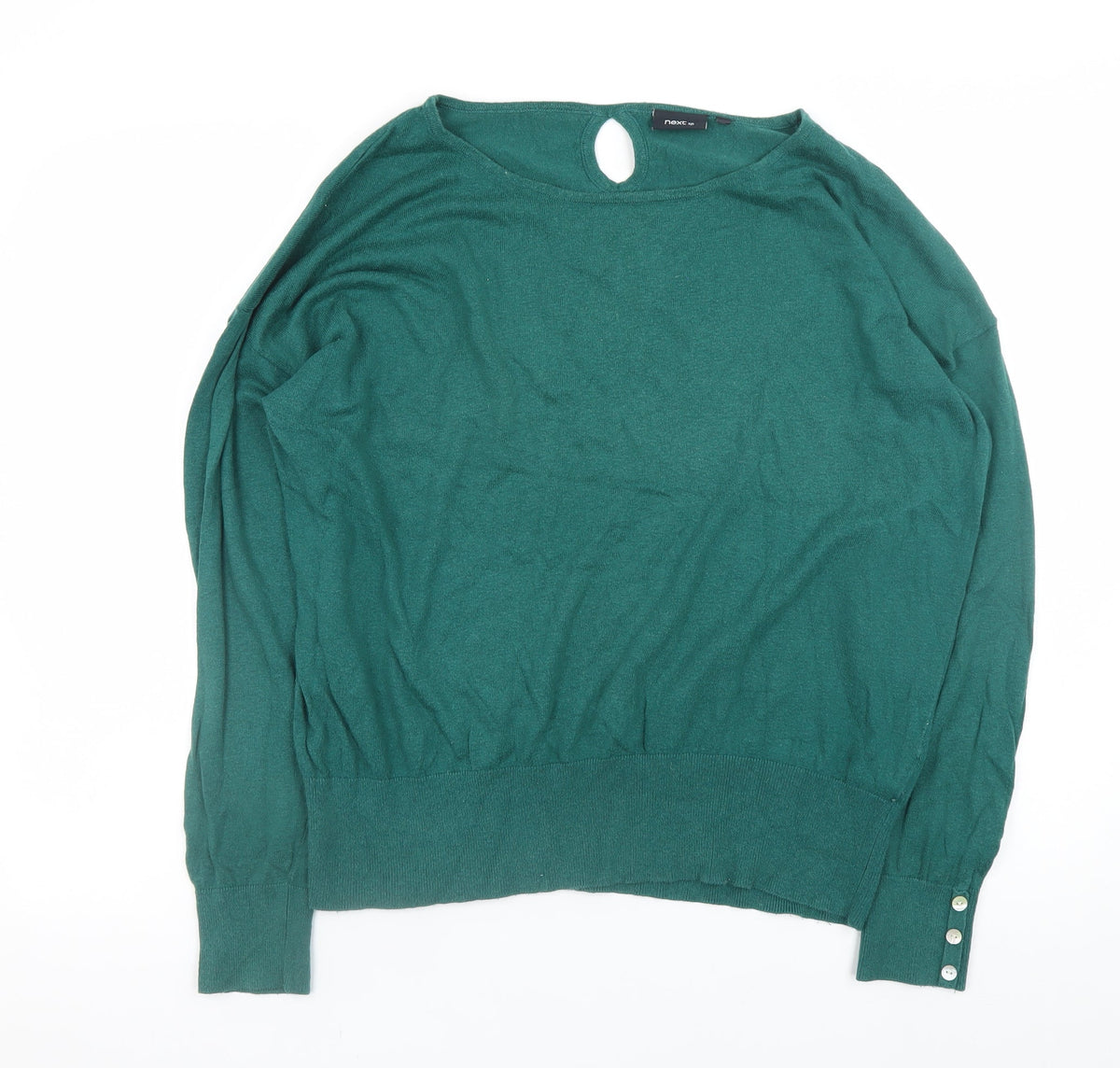 Womens UK Size 16 NEXT Green Pullover Jumper