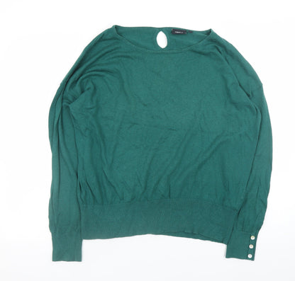 Womens UK Size 16 NEXT Green Pullover Jumper