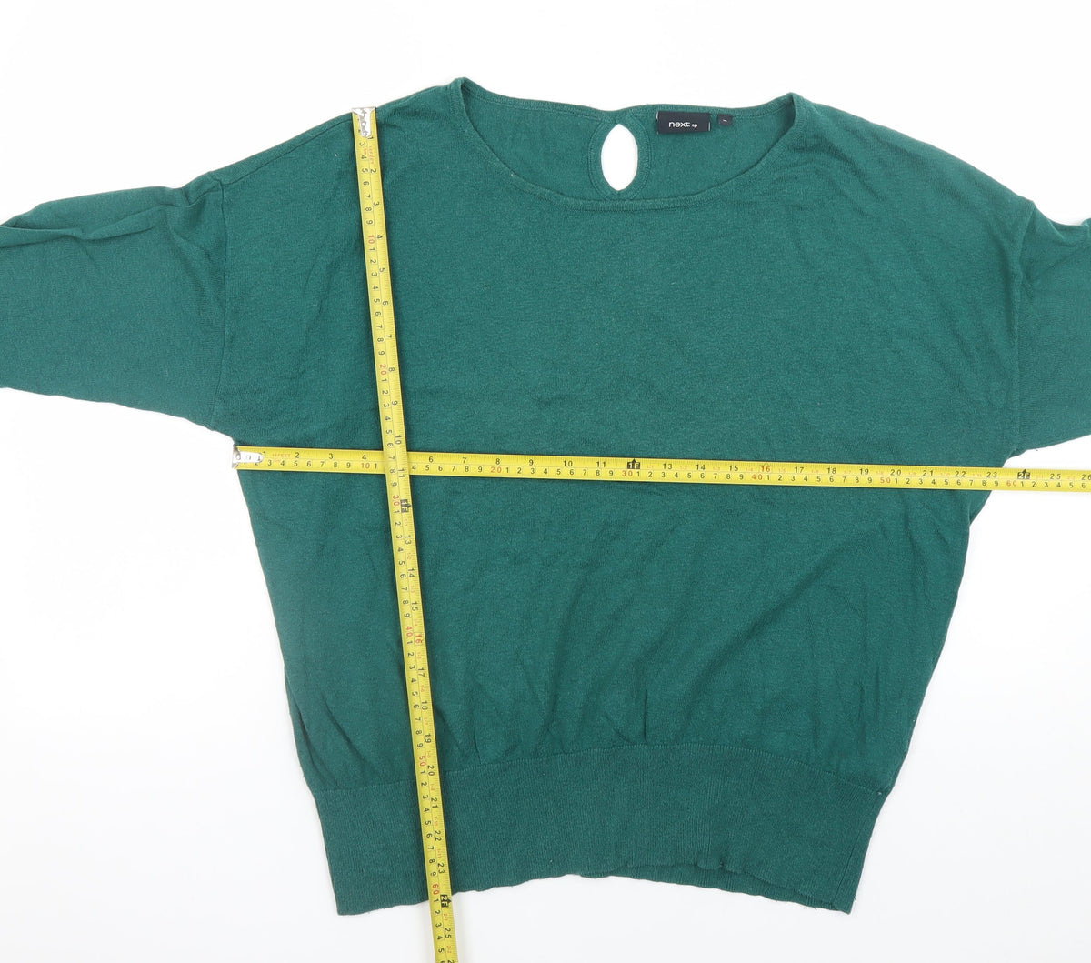 Womens UK Size 16 NEXT Green Pullover Jumper
