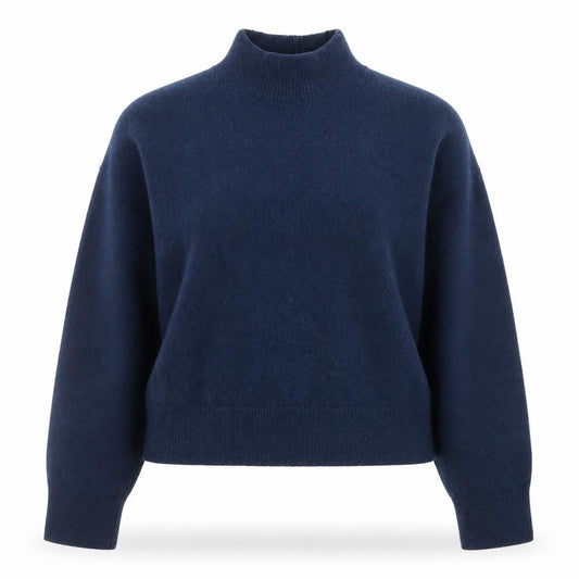 & Other Stories Women Blue Mock Neck Pullover Jumper Size 12
