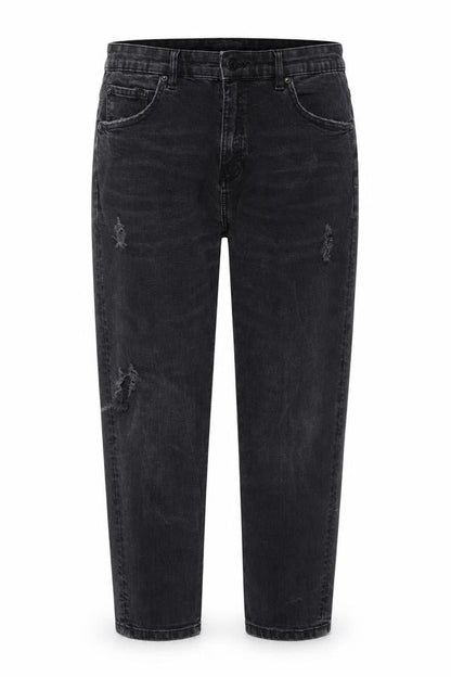 Womens UK Size 14 Pull&Bear Regular Fit Carrot Black Jeans
