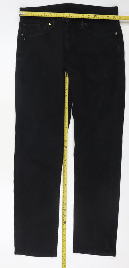 Levi's Men Black 511 Skinny Fit Stretch Denim Jeans 33W 30L