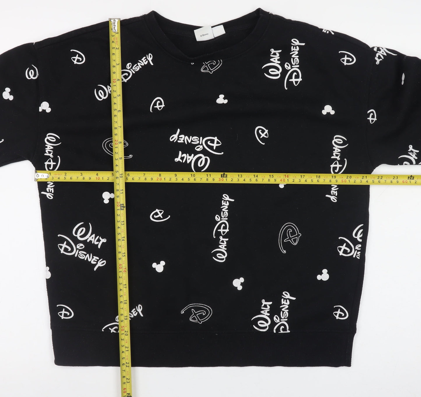 Womens UK Size 10/12 Disney Black Pullover Sweatshirt
