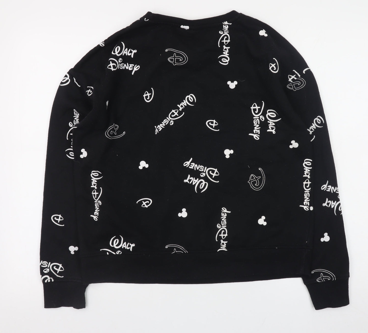 Womens UK Size 10/12 Disney Black Pullover Sweatshirt