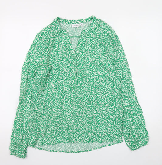 Womens UK Size S Saint Tropez Green Tunic Blouse