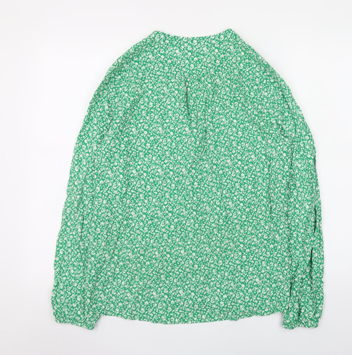 Womens UK Size S Saint Tropez Green Tunic Blouse