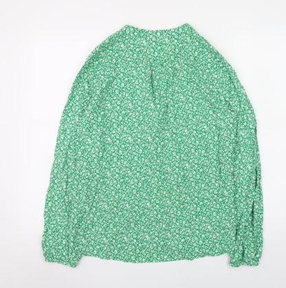 Womens UK Size S Saint Tropez Green Tunic Blouse