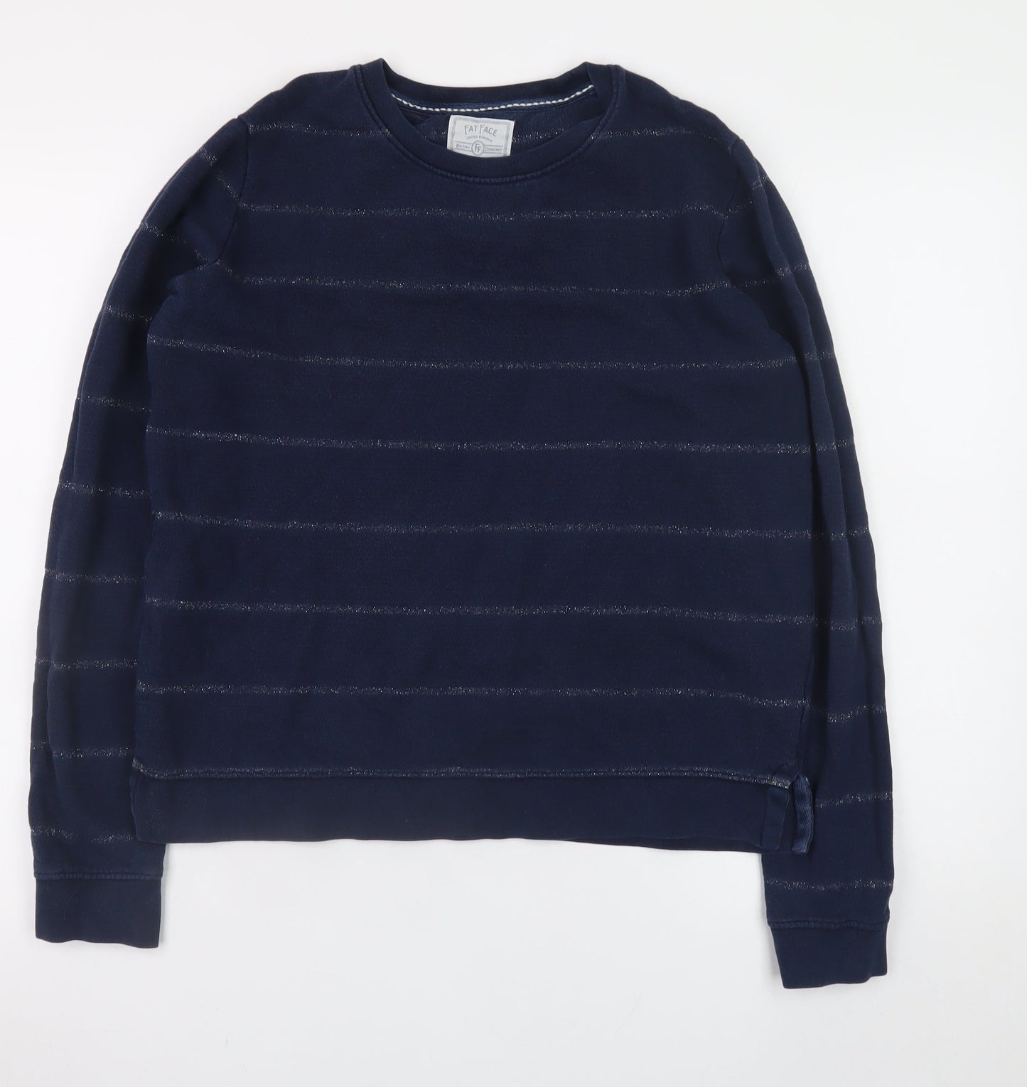 Womens UK Size S Fat Face Blue Pullover Sweatshirt