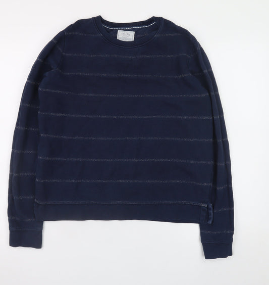Womens UK Size S Fat Face Blue Pullover Sweatshirt