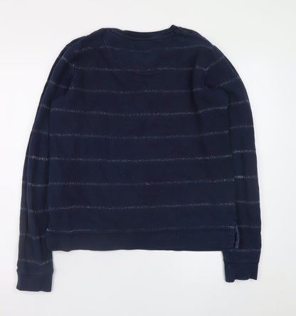 Womens UK Size S Fat Face Blue Pullover Sweatshirt
