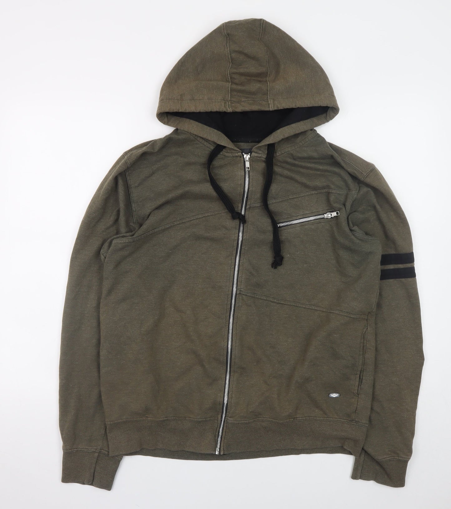 Mens UK Size XL Metronaut Green Full Zip Hoodie
