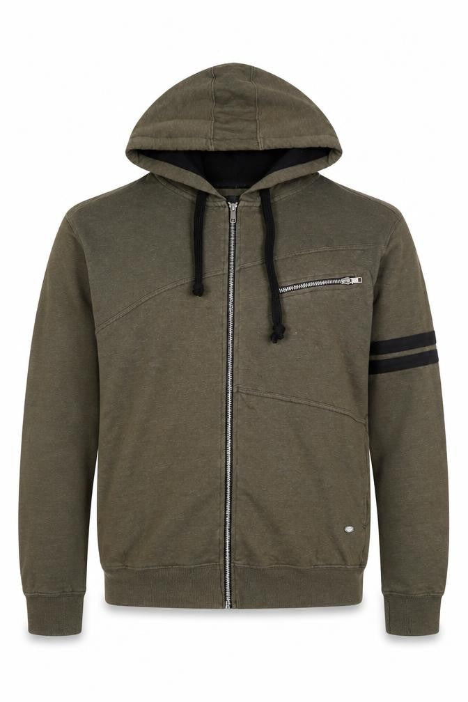 Mens UK Size XL Metronaut Green Full Zip Hoodie