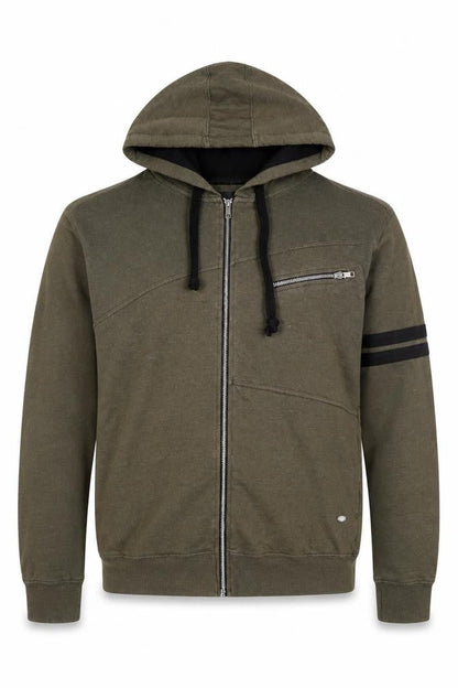 Mens UK Size XL Metronaut Green Full Zip Hoodie