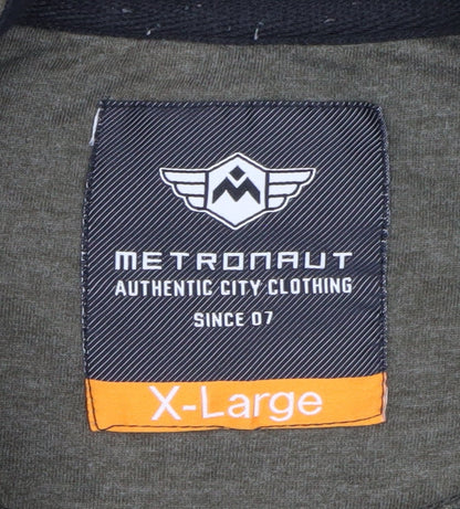 Mens UK Size XL Metronaut Green Full Zip Hoodie