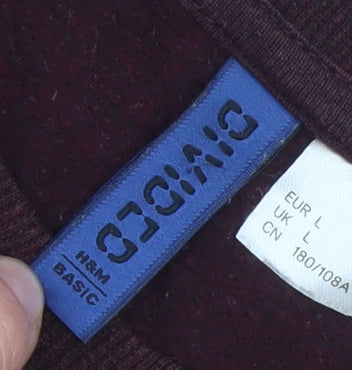 Mens UK Size L H&M Brown Pullover Sweatshirt
