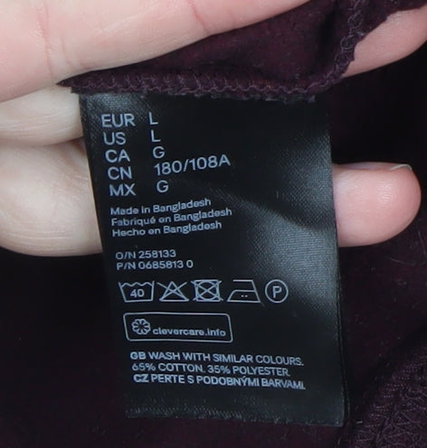 Mens UK Size L H&M Brown Pullover Sweatshirt