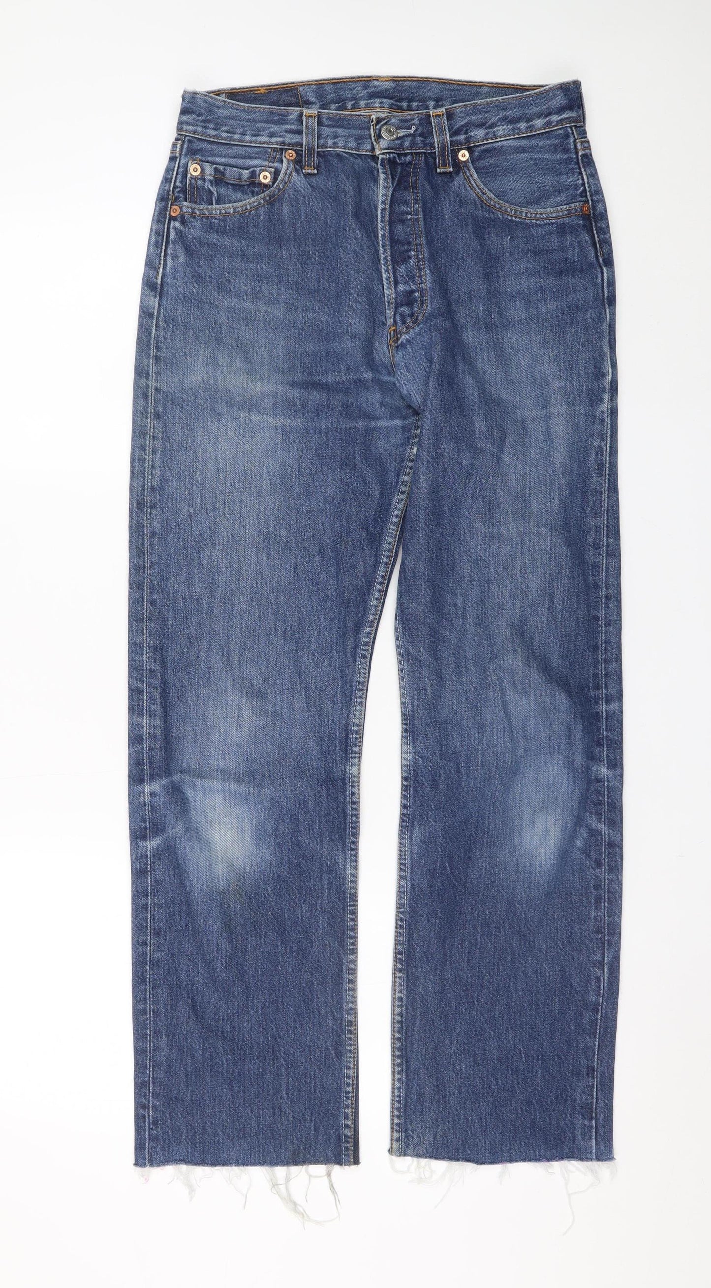 Mens UK Size 30 Levi's Regular Fit Straight Blue Jeans