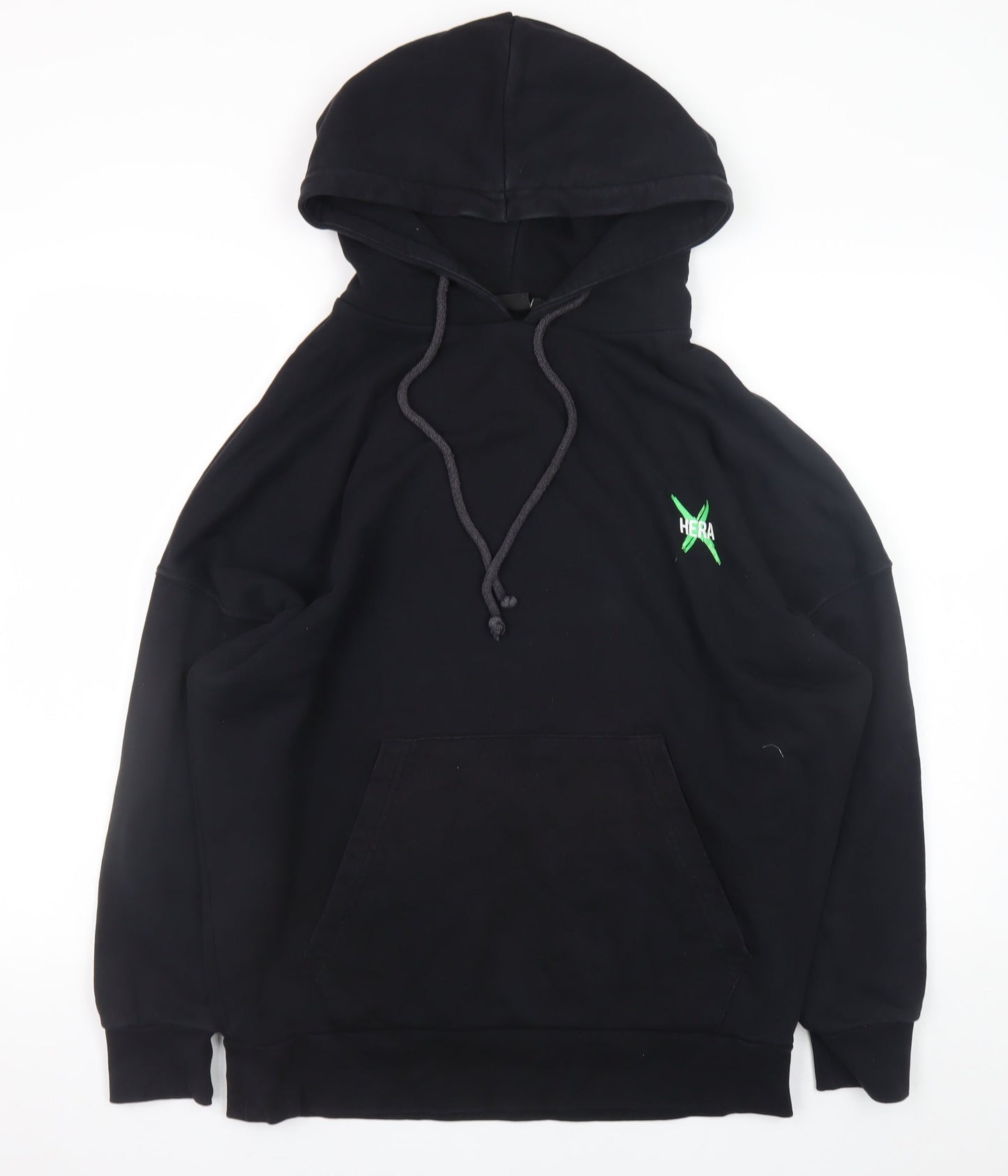 Mens UK Size S Hera Black Pullover Hoodie