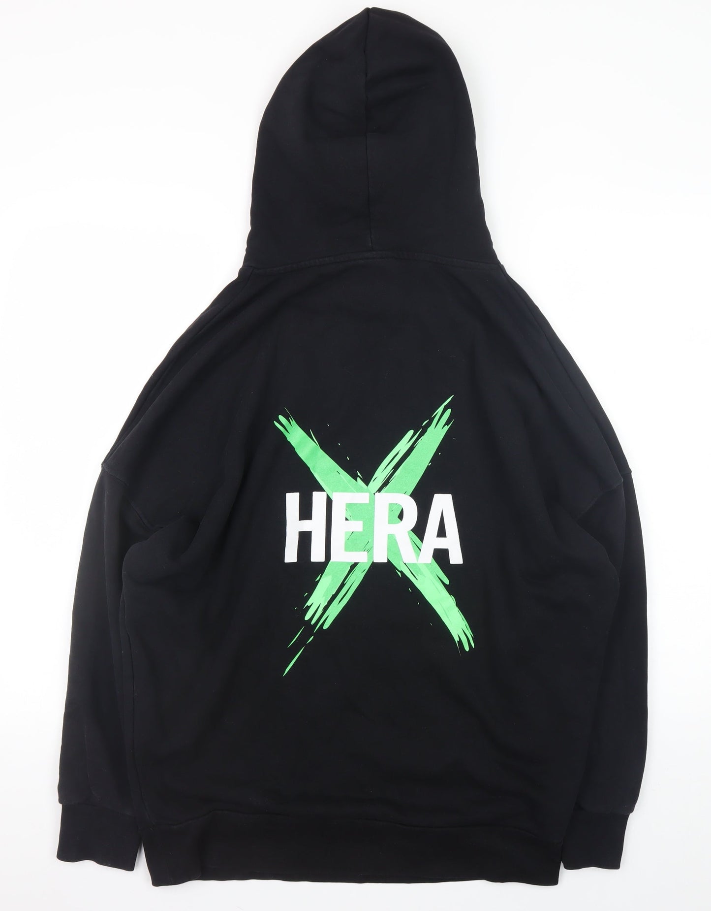Mens UK Size S Hera Black Pullover Hoodie