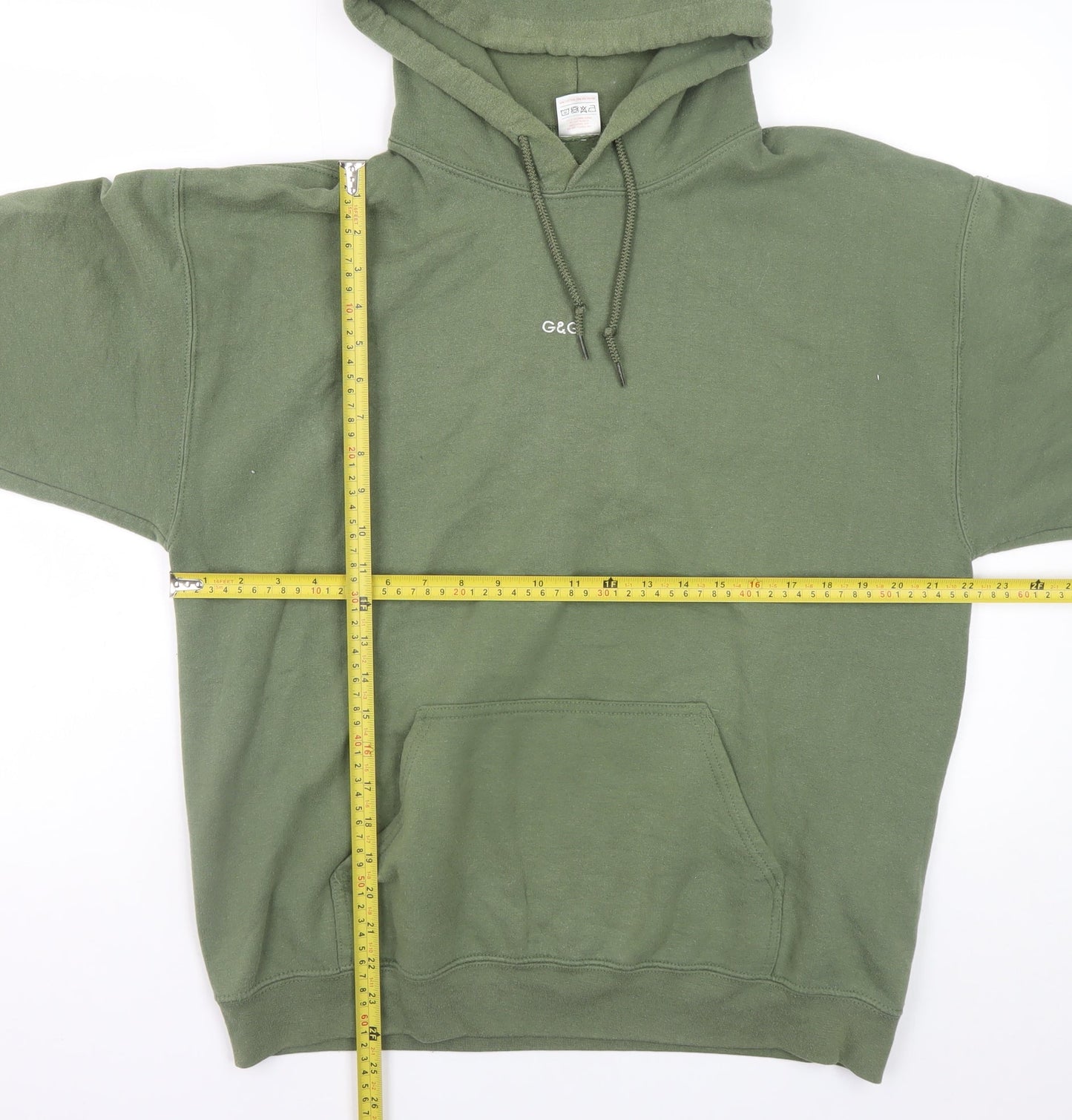 Mens UK Size L Goose & Gander Green Pullover Hoodie