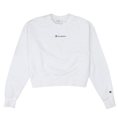 Womens UK Size S Champion White Pullover Sweatshirt
