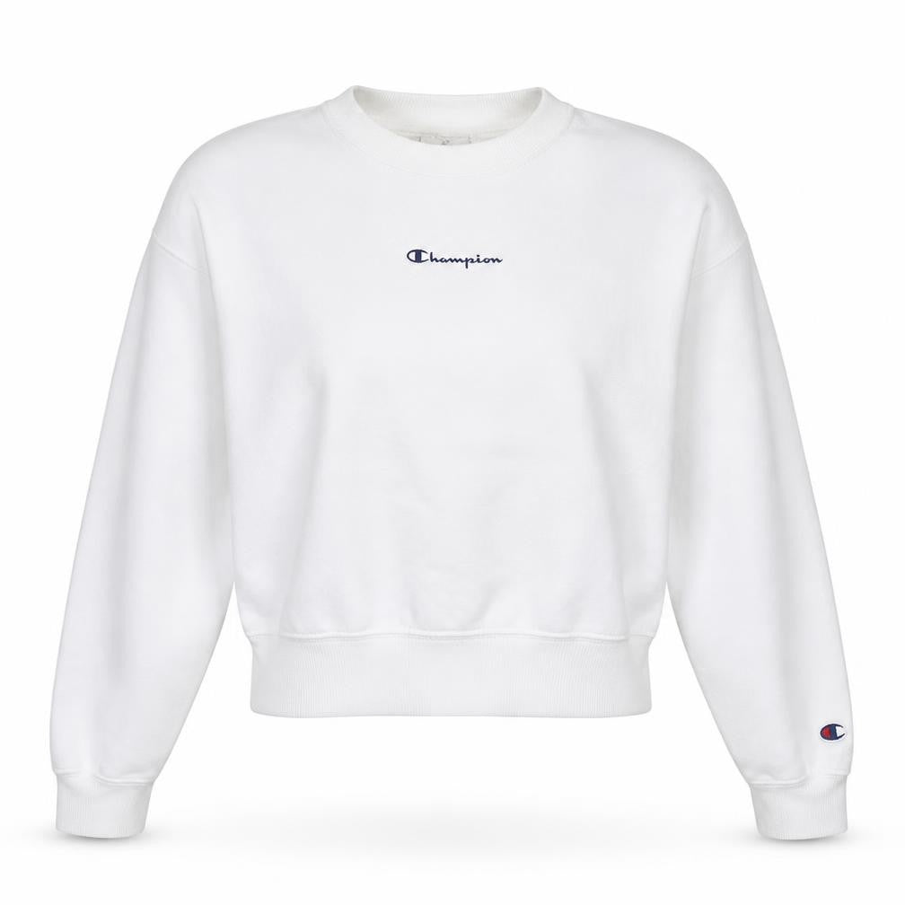 Womens UK Size S Champion White Pullover Sweatshirt
