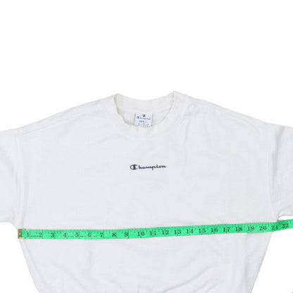 Womens UK Size S Champion White Pullover Sweatshirt