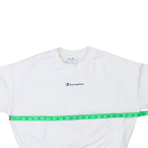 Womens UK Size S Champion White Pullover Sweatshirt