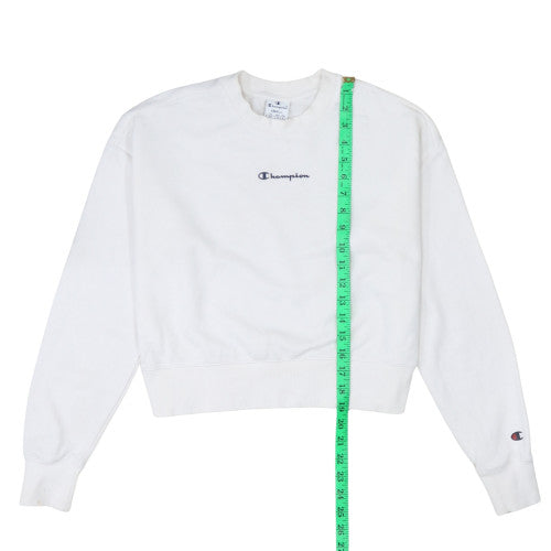 Womens UK Size S Champion White Pullover Sweatshirt
