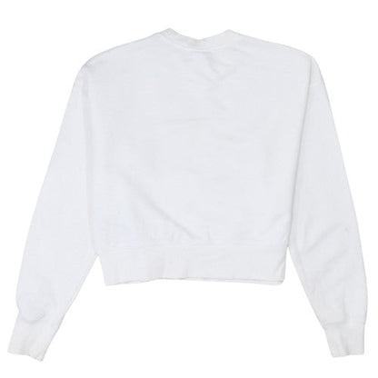 Womens UK Size S Champion White Pullover Sweatshirt