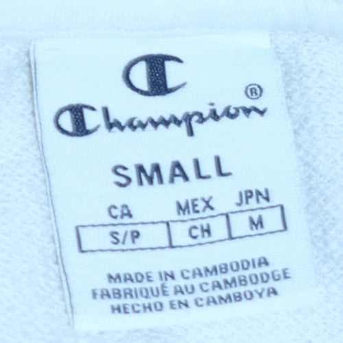 Womens UK Size S Champion White Pullover Sweatshirt