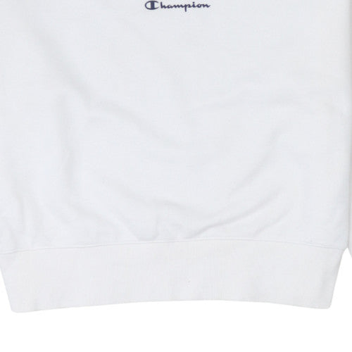 Womens UK Size S Champion White Pullover Sweatshirt