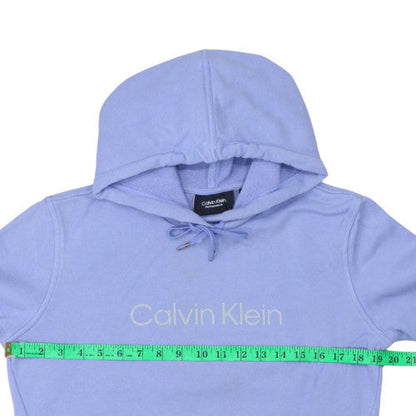 Womens UK Size S Calvin Klein Blue Pullover Hoodie